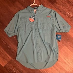 Columbia Tamiami Short Sleeve Performance Fishing Gear Shirt (L)